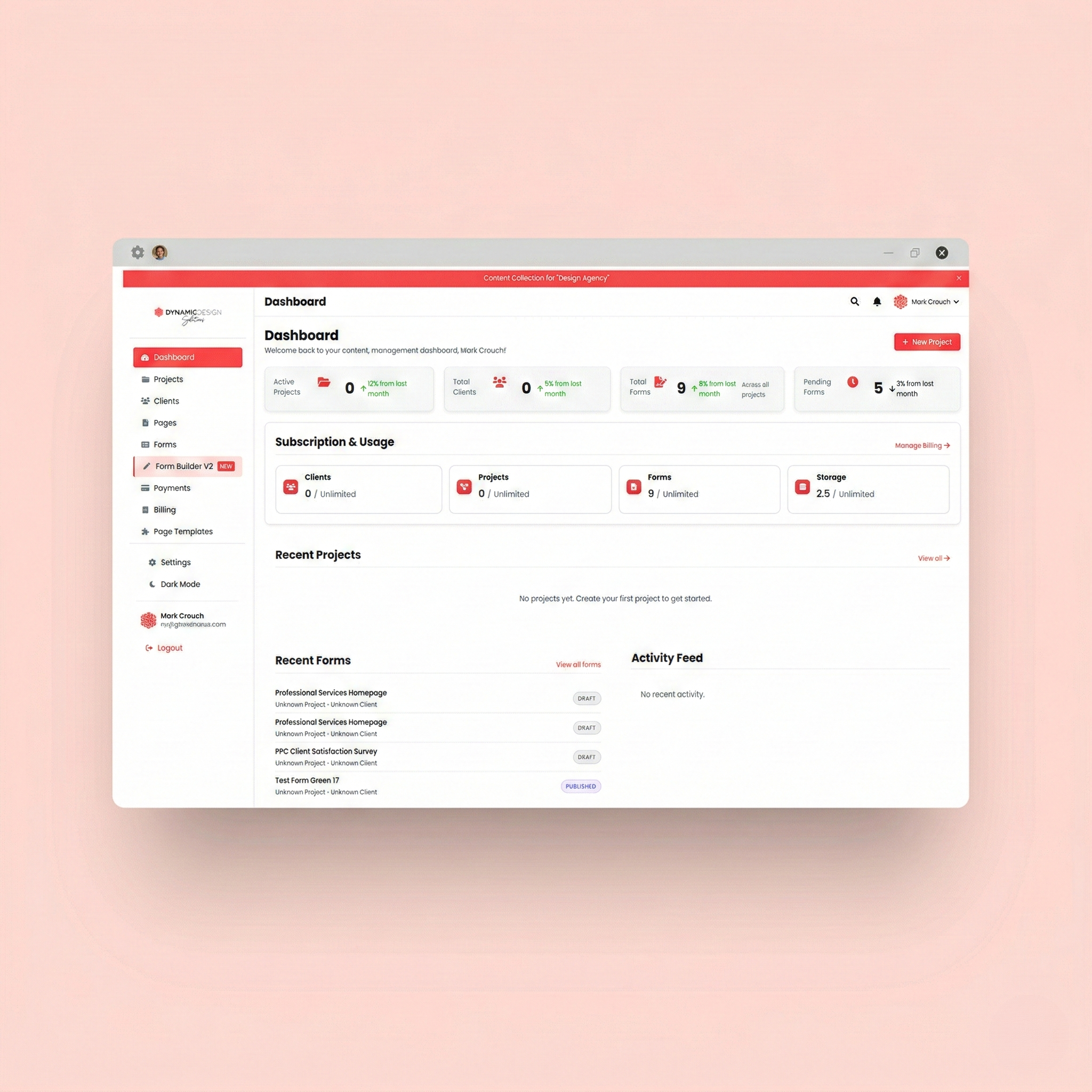 SmartyWeb Dashboard Interface